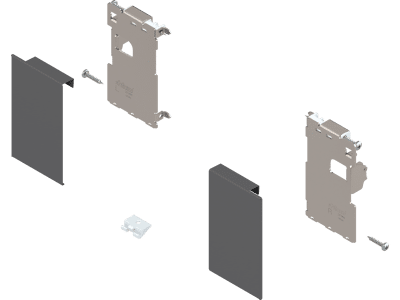 LEGRABOX Vorderstück-Set für ohne Reling und Einschubelement