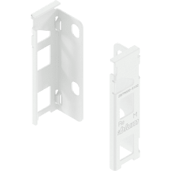 Blum LBX Holzrückwandhalter li./re. M-Höhe 102mm seidenweiss