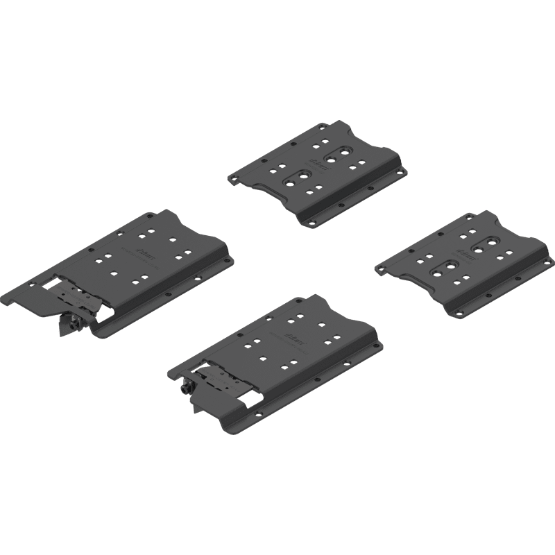 REVEGO uno Pocketverbinder-Set Anw. m. Sockel f. Seitend. 15-19mm, schw.