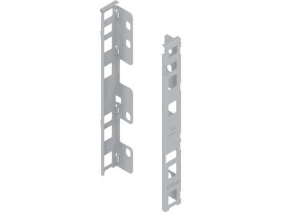 LEGRABOX Holzrückwandhalter, Höhe C (193 mm), links/rechts, polarsilber matt