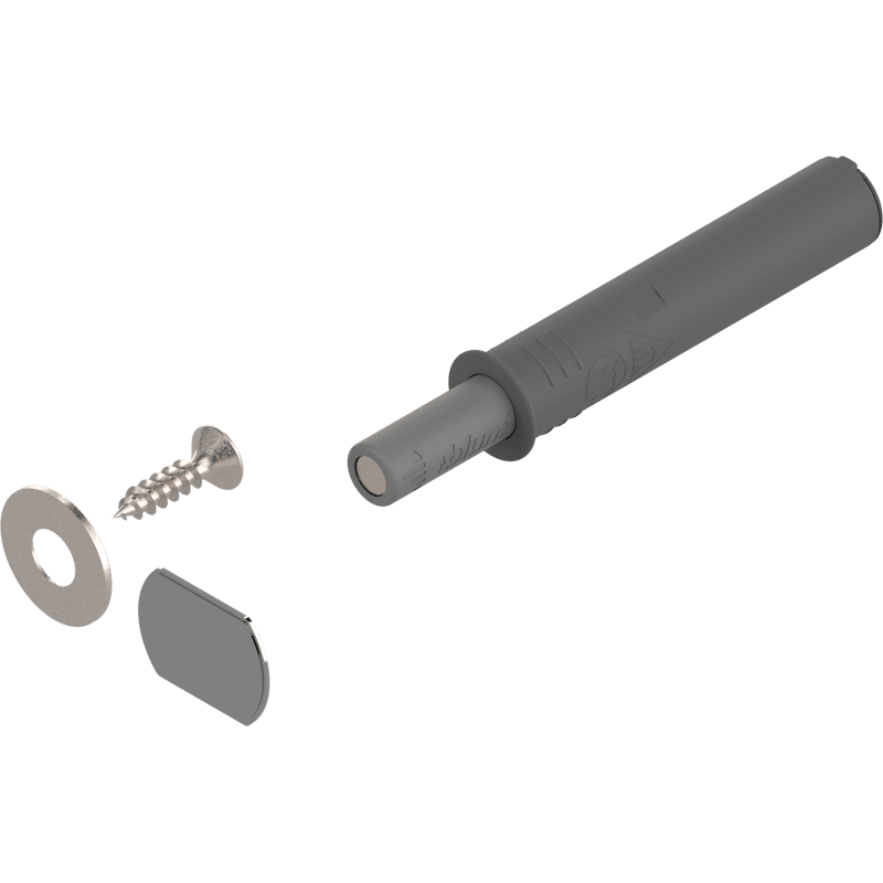 TIP-ON für Türen (Set), Kurzversion, mit Magnet, R7036 platingrau