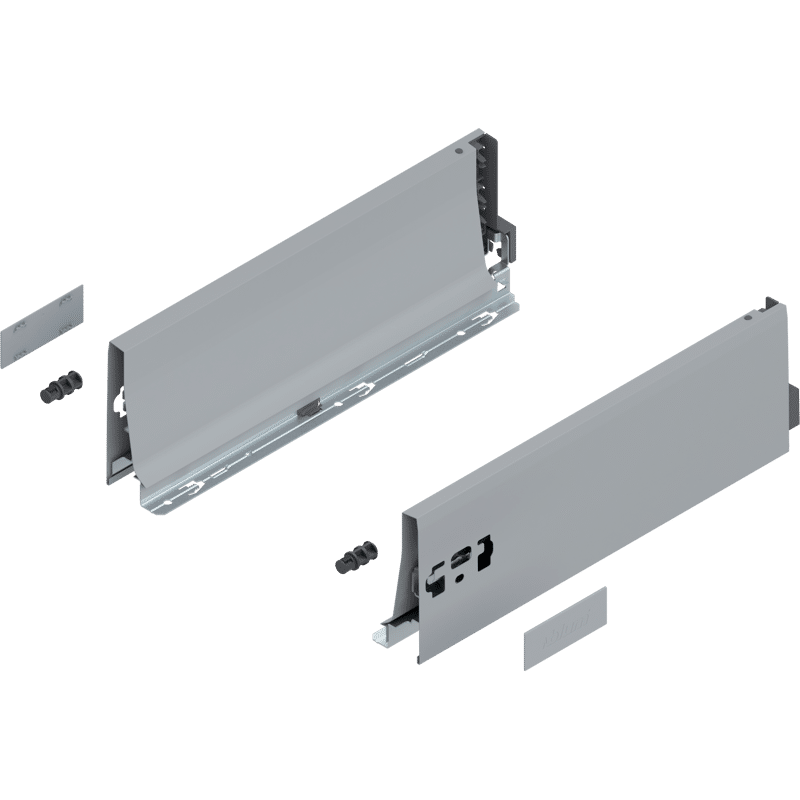 TANDEMBOX Zarge, Höhe K (115 mm), NL=350 mm, links/rechts, für TANDEMBOX antaro, R9006 weissalumin.