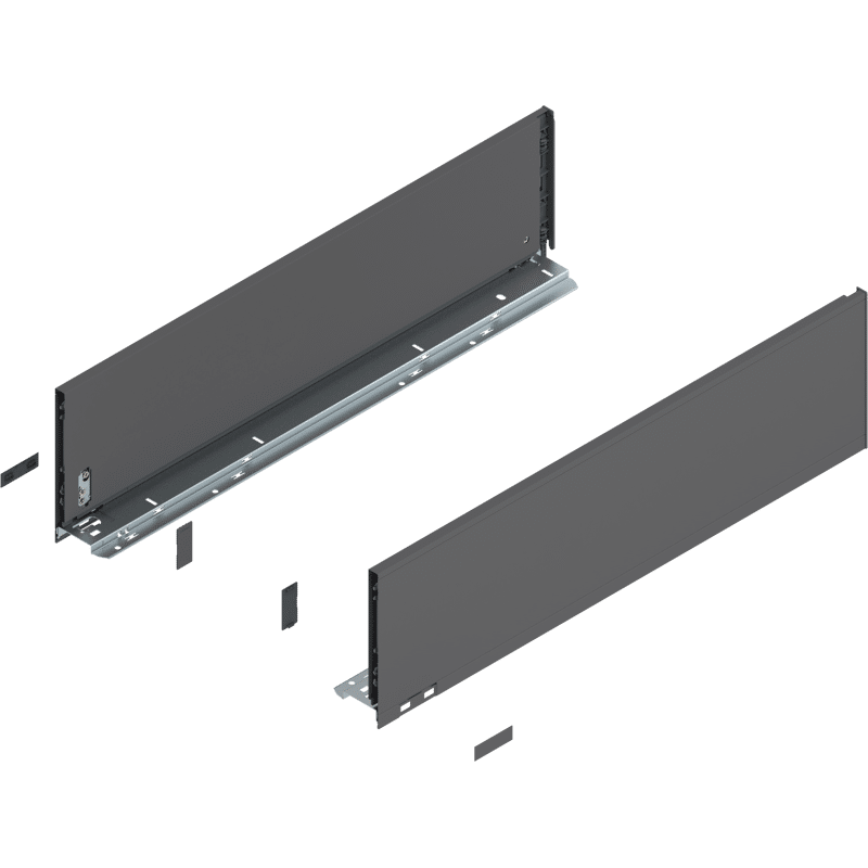LEGRABOX Zarge, Höhe C (177,0 mm), NL=650 mm, links/rechts, für LEGRABOX pure, oriongrau matt