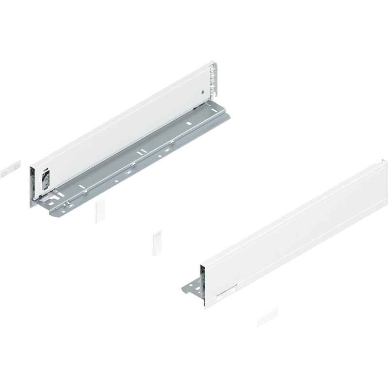 LEGRABOX Zarge, Höhe M (90,5 mm), NL=450 mm, links/rechts, für LEGRABOX pure, seidenweiss matt