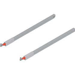 Blum TBX antaro Längsreling-Set für Frontauszug oben NL 500mm,                                                                             RAL 9006