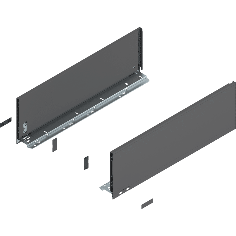 LEGRABOX Zarge, Höhe C (177,0 mm), NL=550 mm, links/rechts, für LEGRABOX pure, oriongrau matt
