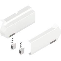 Blum AVENTOS HF Hochfaltklappe,                                                           Abdeckkappenset,                                                           links/rechts,                                                           für SERVO-DRIVE seiden