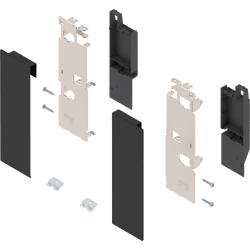 Blum LEGRABOX pure/free Fronthalter für Innenauszug mit Reling,  Höhe C,  carbonschwarz