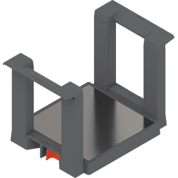 Blum Ambia Line Tellerhalter H=170mm ø =186-322 mm Oriongrau