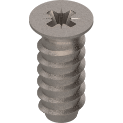 Blum Systemschrauben 6x14,5mm für 5mm Lochreihe,                                Senkkopf Pozidrive vernickelt