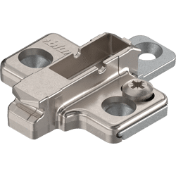 Blum CLIP Montageplatte,                                       kreuz,                                       0 mm,                                       Zink,                                       Schrauben,                                       HV: 2-teilig