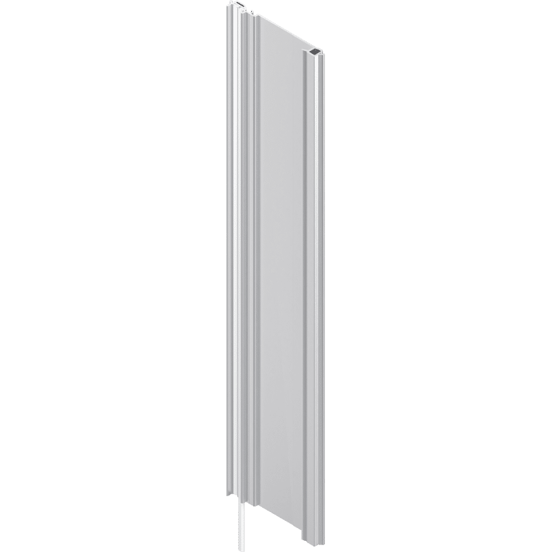 SERVO-DRIVE Trägerprofil vertikal, Länge=750 mm, LKH=760-769 mm, mit Kabel (Überstand unten 800 mm), Aluminium, zum Ablängen, roh