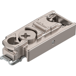 Blum CLIP gerade Exzenter-Montageplatte, 3mm, H=11, 5mm, f.Spax