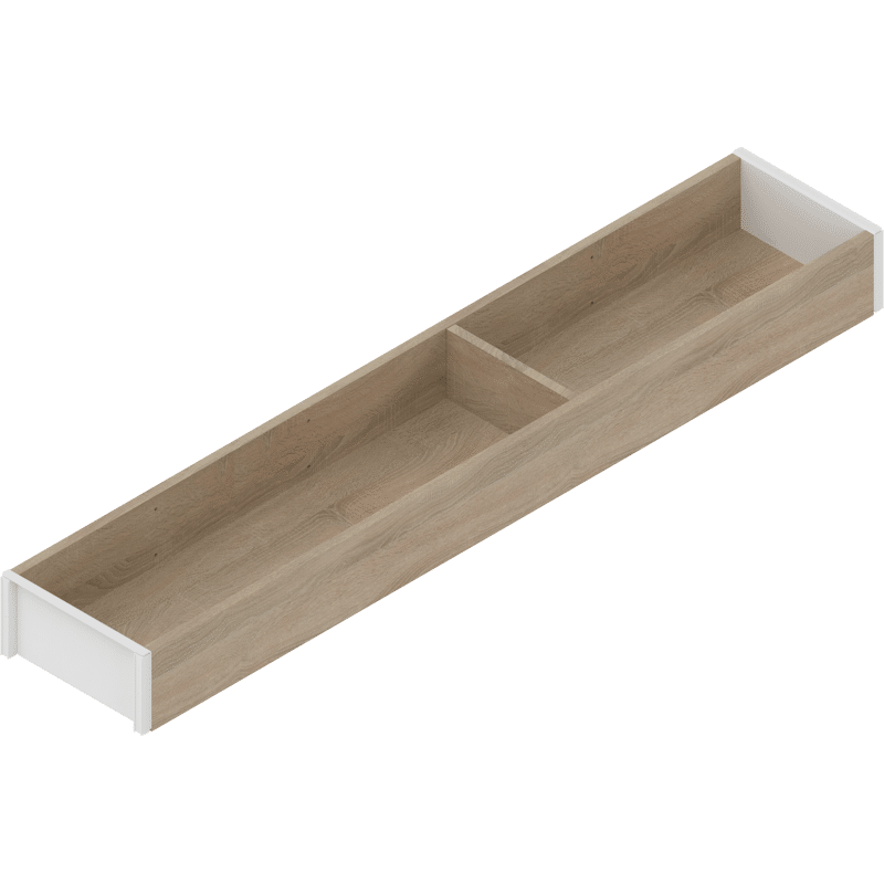 AMBIA-LINE Rahmen für LEGRABOX Schubkasten, Holzdesign, NL=550 mm, Breite=100 mm, Bard.Eiche/seidenwei