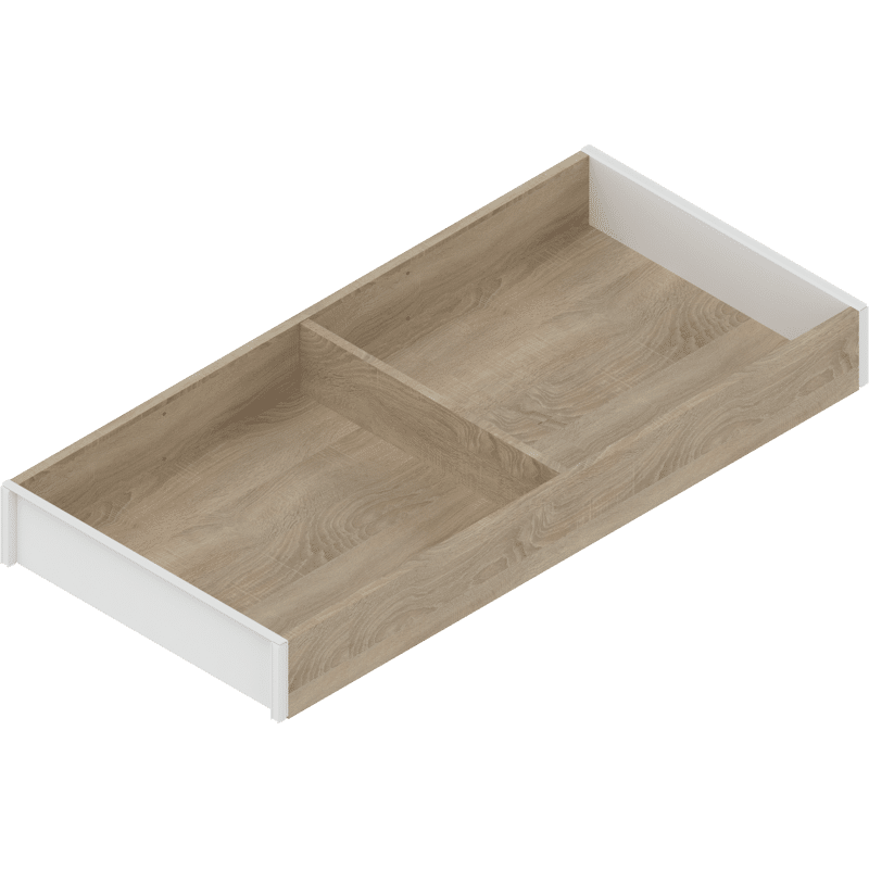 AMBIA-LINE Rahmen für LEGRABOX Schubkasten, Holzdesign, NL=450 mm, Breite=200 mm, Bard.Eiche/seidenwei