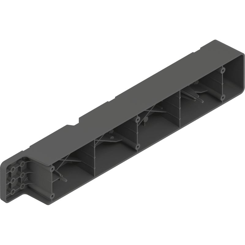 SPACE STEP Distanzleiste,                                                                      LxBxH 410x66x50mm oriongrau