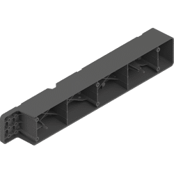 SPACE STEP Distanzleiste,                                                                      LxBxH 410x66x50mm oriongrau