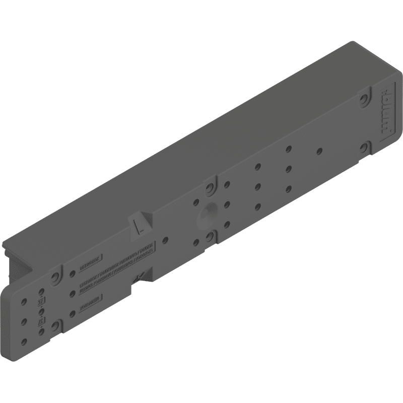 SPACE STEP Distanzleiste,                                                                      LxBxH 410x66x50mm oriongrau