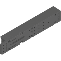 SPACE STEP Distanzleiste,                                                                      LxBxH 410x66x50mm oriongrau