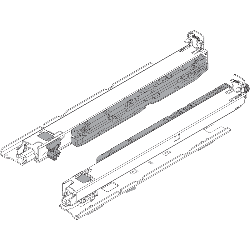 MOVENTO Vollauszug mit BLUMOTION S bis 40 kg für Bodenmontage