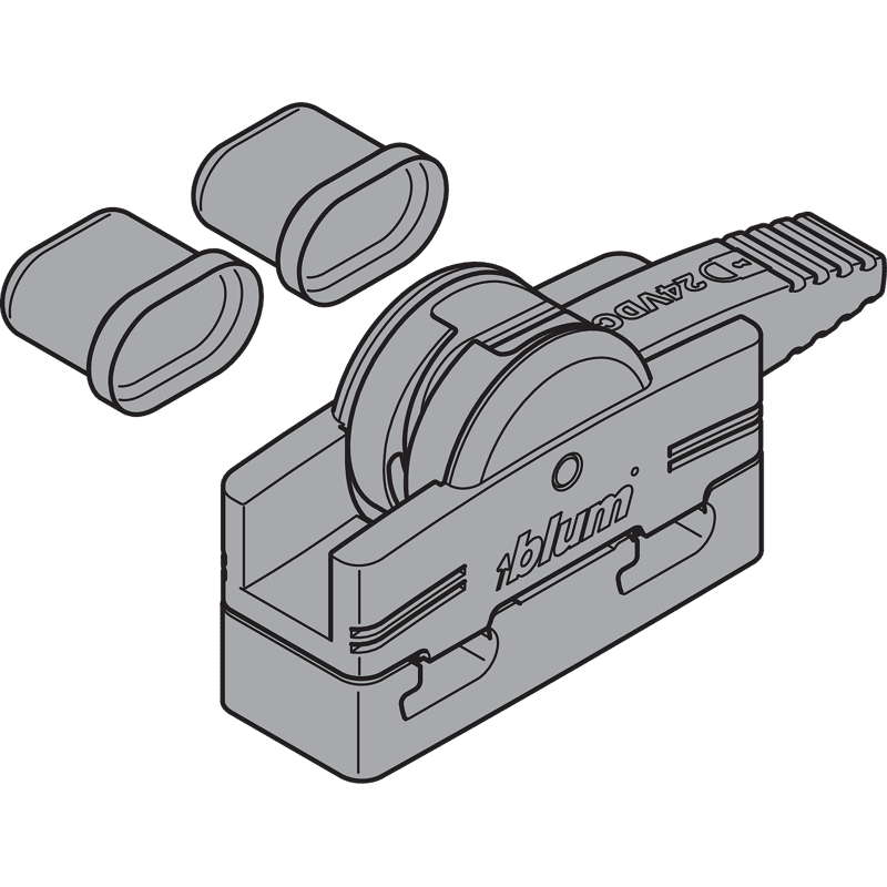 SERVO-DRIVE Verbindungsknoten und 2 Kabelendenschutz schwarz werkzeuglose Montag