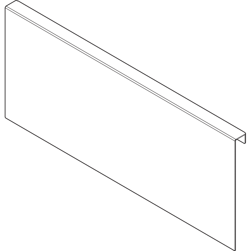 AMBIA-LINE Holzrückwandad. f. LEGRABOX/MERIVOBOX Fronta. Höhe C 400mm i-gr.