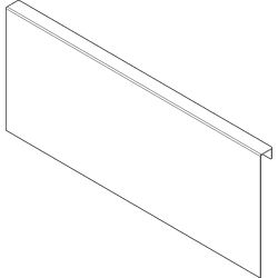 Blum AMBIA-LINE Holzrückwandadapter für LEGRABOX/MERIVOBOX Frontauszug,  Höhe C,  Stahl