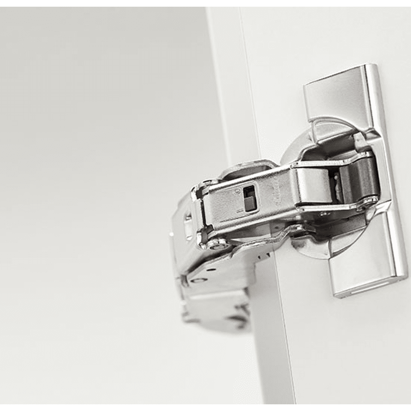 Stahl Topfabdeckkappe recht- eckig,                                                                         für Schraub- und Einpressscharniere 110°