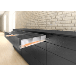 LEGRABOX Korpusschiene mit BLUMOTION S 40kg