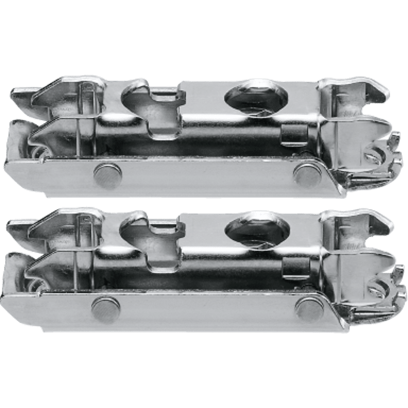 CLIP gerade Excenter-Montageplatte,                                                                                                         0mm,                                                                                                          f.Spax