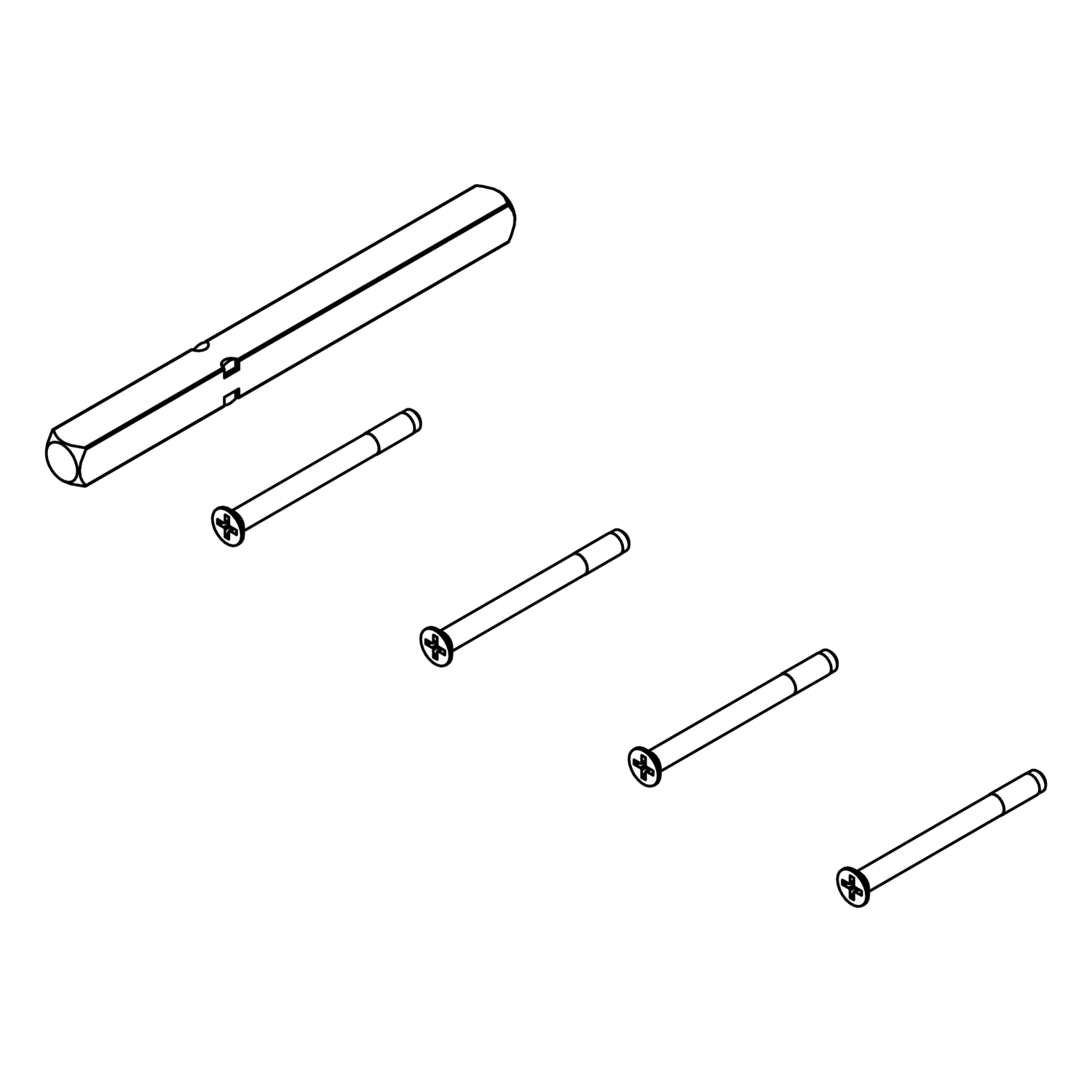 Verlängerungssets für Griffpaar UV - FRAME 1.0 Vollstift 8mm