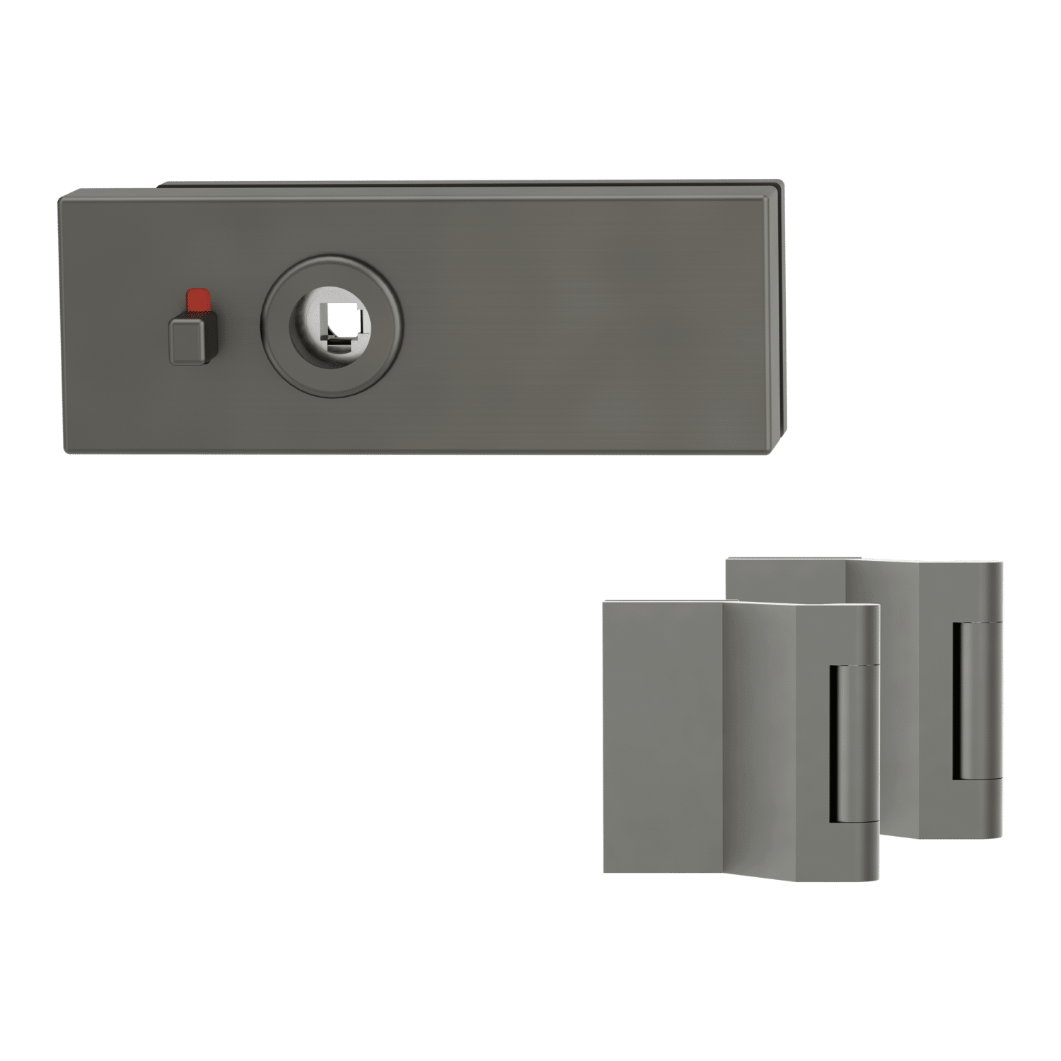 Glastürbeschlagset PURISTO S smart2lock Magnet 3-tlg. Bänder Kasch.gr