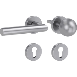 WE-Grt. LUCIA Klippt. FS Rosetten rund Knopf R4 38-50mm ER matt L