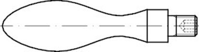 DIN 98 Form E Stahl blank drehbare Ballengriffe