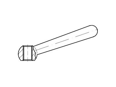 DIN 99 Form N Stahl galvanisch verzinkt Kegelgriffe mit Gewinde-Griffaufnahme