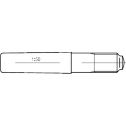 DIN- und Normteile DIN 258 Stahl blank Kegelstifte mit Gewindezapfen