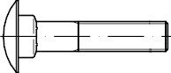 DIN 603 Edelstahl A2 Flachrundschrauben mit Vierkantansatz
