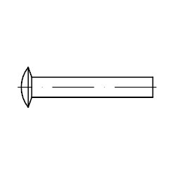 DIN- und Normteile DIN 662 Aluminium blank Linsensenkniete