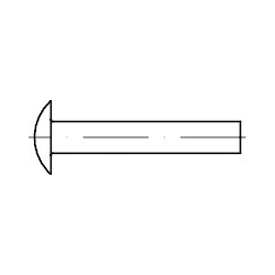 DIN- und Normteile DIN 674 Stahl blank Flachrundniete