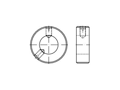 DIN 705 Stahl Form A Stellringe mit Gewindestift DIN 914/ISO 4027