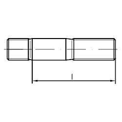 DIN- und Normteile DIN 939 Stahl 10.9 Stiftschrauben, Einschraubende = 1,25 d