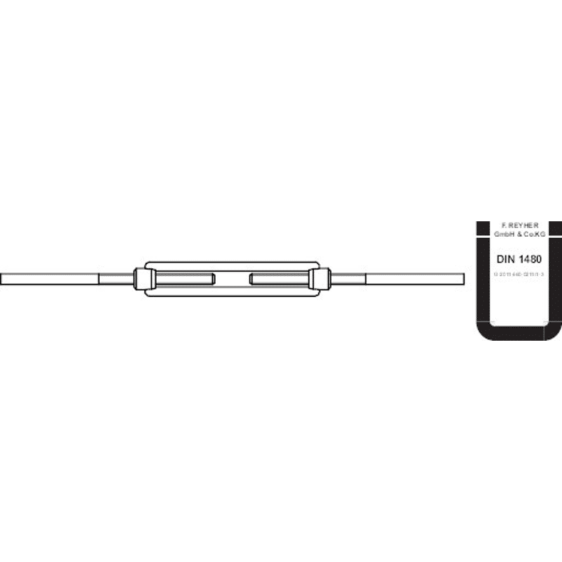 Din- Und Normteile Spannschlösser Din 1480 Stahl Üz Sp Ae M 16 Galv. Verzinkt G