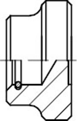 DIN 6311 Stahl Form S Druckstücke, mit Sprengring