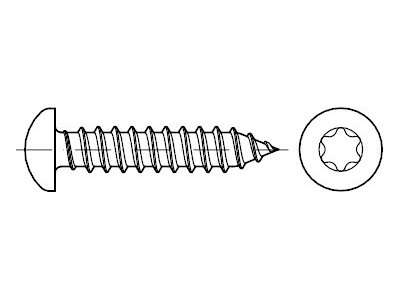 DIN 7981 Stahl Form C-ISR galvanisch verzinkt Linsen-Blechschrauben