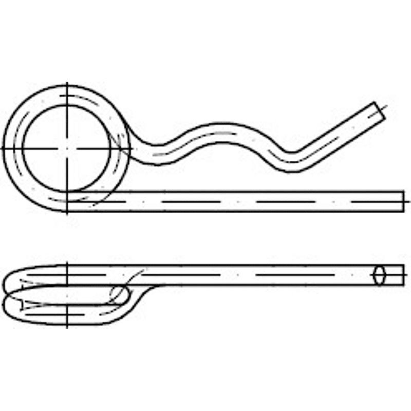 DIN 11024 A 4 Federstecker