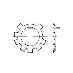 DIN- und Normteile DIN 70952 Stahl Form A Sicherungsbleche