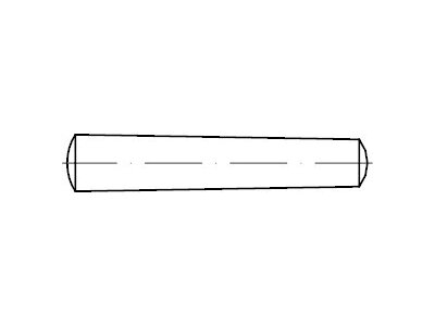 ISO 2339 A 1 Form B Kegelstifte, Kegel 1:50, gedreht