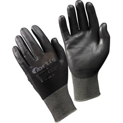FORTIS Handschuh Fitter S PU/Polyamid schwarz Gr. 7