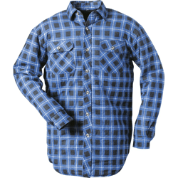 Craftland® Thermohemd gef. Gr. M blau-kariert