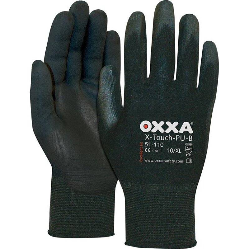 OXXA® Montagehandsch. X-Touch PU-B (Pck. a 3 Paar) Gr. 9